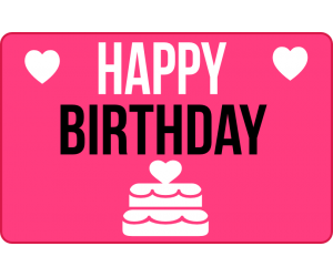 
			                        			Happy Birthday heart